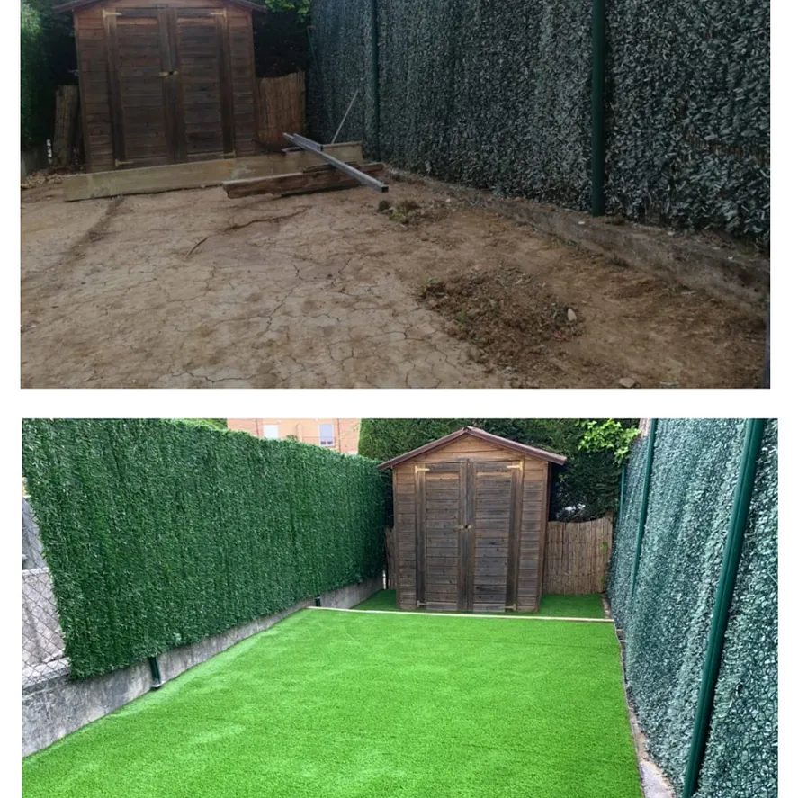 antes despues jardin